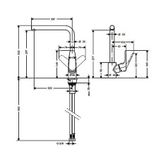 Смеситель для кухни Hansgrohe Focus 31817000