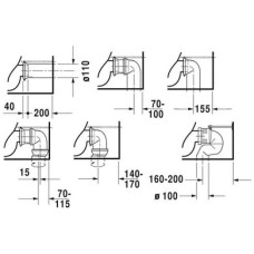 Плитка керамогранит Унитаз Duravit Rimless P3 Comforts 2167090000 для пола