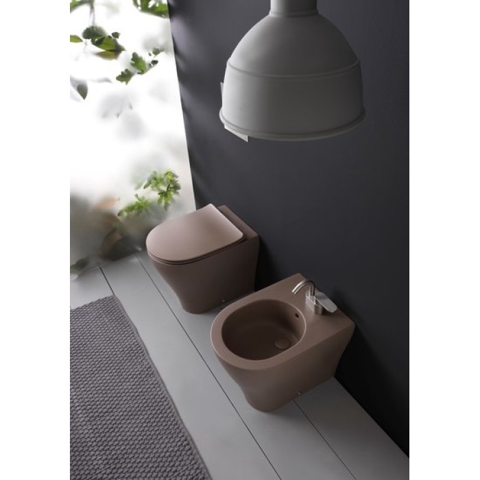 Унитаз пристенный безободковый Flaminia APP goclean, fango AP117G