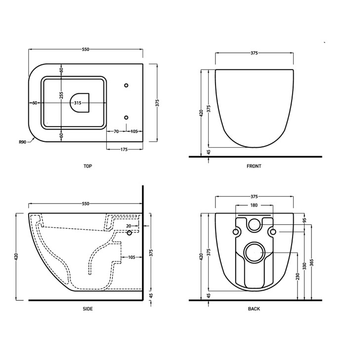 Унитаз подвесной Cielo Shui Comfort Унитаз подвесной Cielo Shui Comfort