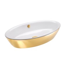 Керамическая раковина 70 см Catalano Gold&Silver, gold/white