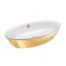 Керамическая раковина 70 см Catalano Gold&Silver, gold/white