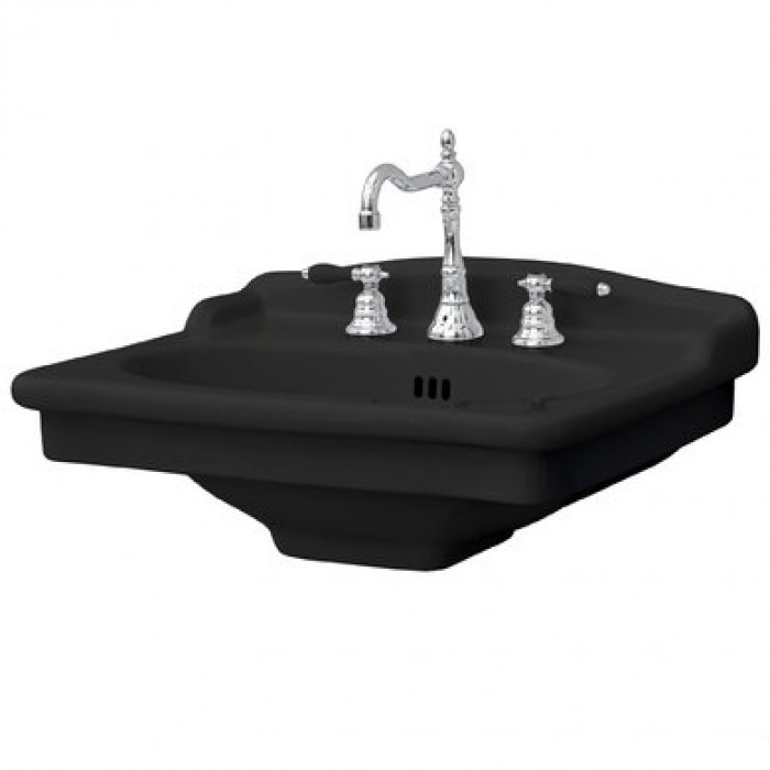 Керамическая раковина 68 см Artceram Hermitage, black glossy (HEL002 03;00)