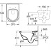 Унитаз подвесной Villeroy & Boch Omnia Architectura (5684H101) с сиденьем Soft Close (98M9C101)