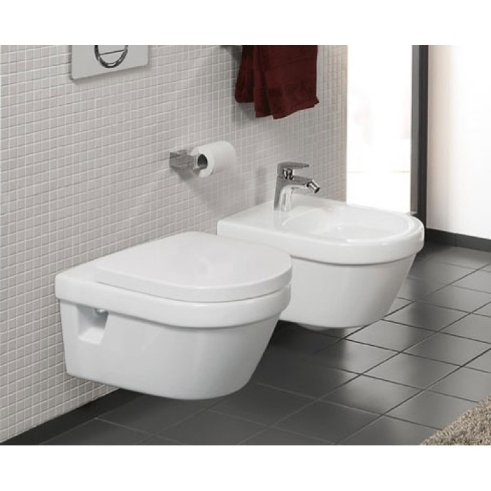 Унитаз подвесной Villeroy & Boch Omnia Architectura (5684H101) с сиденьем Soft Close (98M9C101)