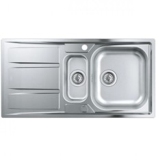 Мойдка для кухни Grohe 970x500 мм с эксцентриком, 2 чаши, матовая (31567SD0)