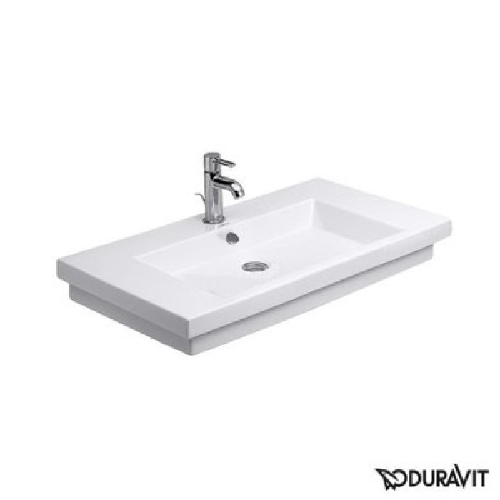 Плитка керамогранит Керамическая раковина шлифованная 80 см Duravit 2nd floor 0491800027 для пола