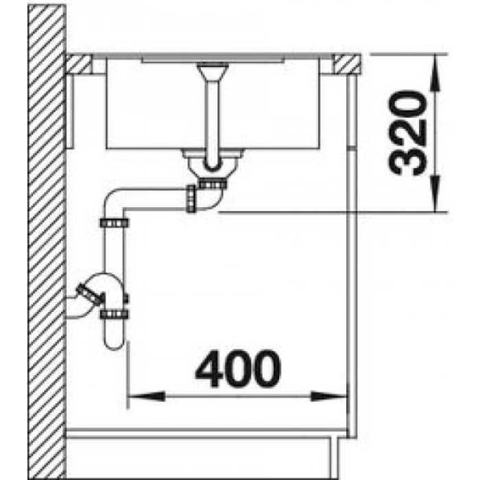 Мойка для кухни Blanco Metra 45 S-F кофе 519088