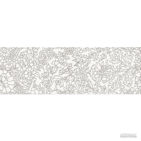 Плитка Opoczno Pret-a-Porter WHITE INSERTO FLOWER декор 10×750×250 для ванной и кухни