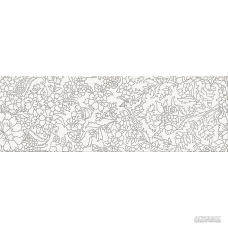 Плитка Opoczno Pret-a-Porter WHITE INSERTO FLOWER декор 10×750×250 для ванной и кухни