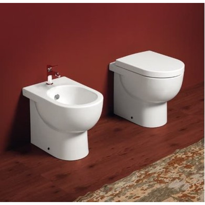 Унитаз пристенный Simas E-Line в комплекте с крышкой (EL01 + F88 + EL004)