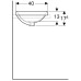 Умывальник овальный встраиваемый в столешницу Geberit VariForm 500.717.01.2