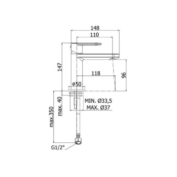 Смеситель для раковины Paffoni Candy CA071CR Смеситель для раковины Paffoni Candy CA071CR