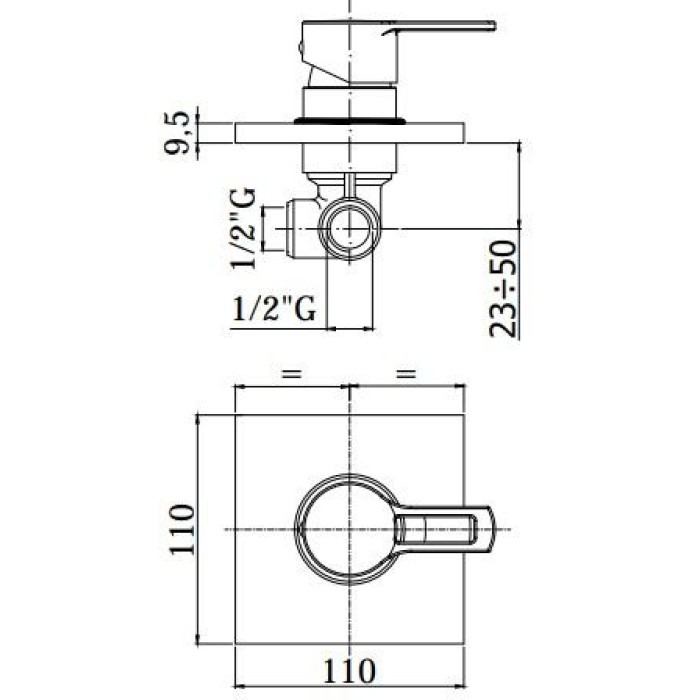 Смеситель Paffoni Ringo-West (RIN010CR)