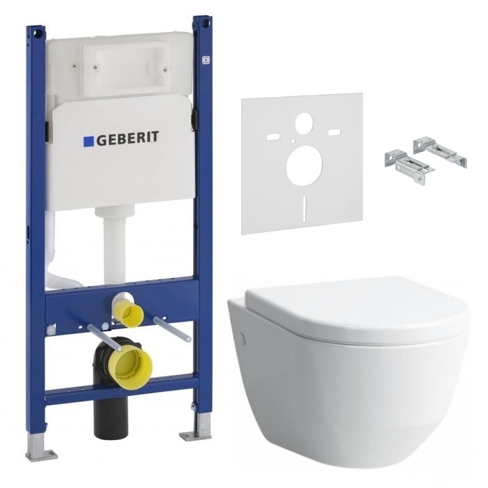 Комплект инсталляция GEBERIT Duofix с унитазом LAUFEN PRO Rimless и сидением slow-closing H820966+H896951+458.126.00.1