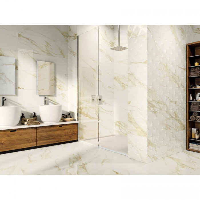 Плитка BALDOCER ADAGGIO GOLD 11×1200×400 под мрамор