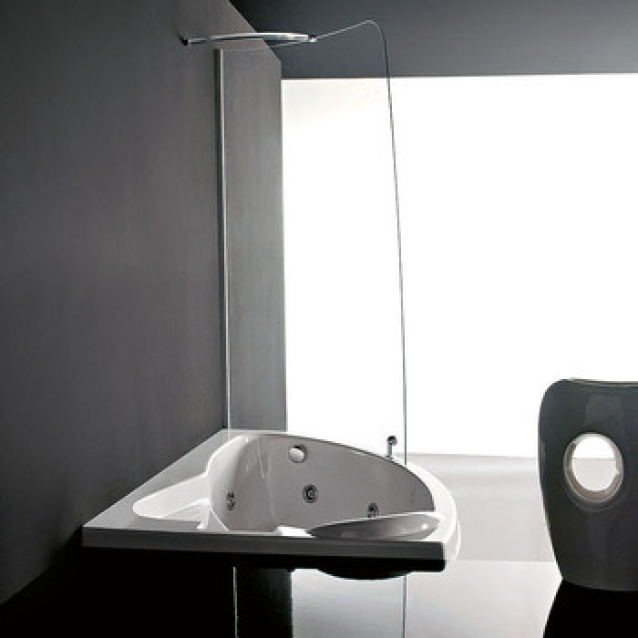 Gruppo Treesse Syria Box Ванна угловая в современном стиле 153x103xh212 см