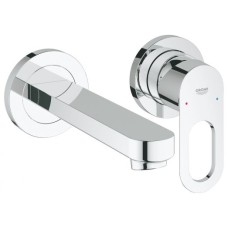 Grohe Bau Loop смеситель для умывальника на 2 отверстия настенный монтаж (20289000)