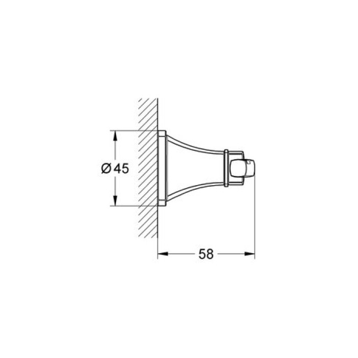 Крючок для полотенца и халатов Grohe Grandera (40631000)