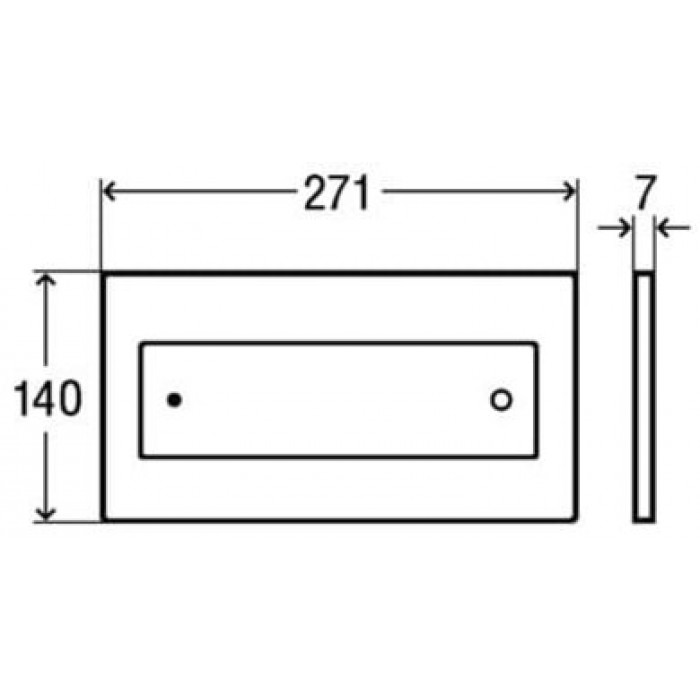 Клавиша смыва Viega Visign for Style 12 модель 8332.1, белая 596743