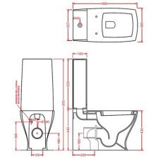 Унитаз-компакт Artceram Jazz (JZV003 01;00) white glossy