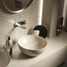 Керамическая раковина 40 см Hatria Happy Hour Slim 06:00s, ivory (A0Y1VF12)