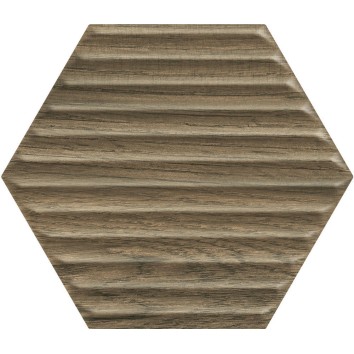 Плитка Paradyz SERENE BROWN HEKSAGON STRUKTURA ŚCIANA под дерево