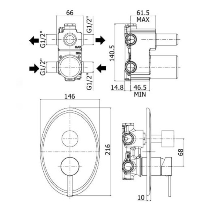 Смеситель Paffoni Berry (BR018CR)