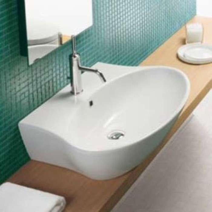 Керамическая раковина 68 см Hatria Nido, белый (YxEP01) Керамическая раковина 68 см Hatria Nido, белый (YxEP01)