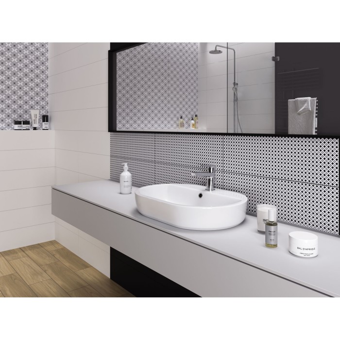 Плитка Cersanit BLACK&WHITE PATTERN D 9×600×200 Плитка Cersanit BLACK&WHITE PATTERN D 9×600×200