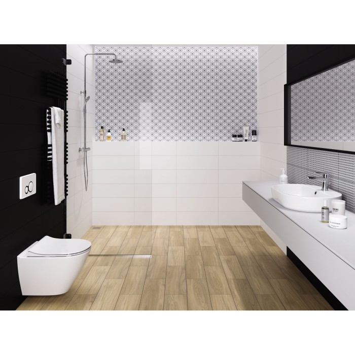 Плитка Cersanit BLACK&WHITE PATTERN D 9×600×200 Плитка Cersanit BLACK&WHITE PATTERN D 9×600×200