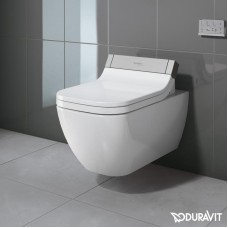 Подвесной безободковый унитаз Duravit Rimless Happy D.2 SensoWash 2550590000