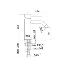 Смеситель для раковины Paffoni Light LIG071ROSE