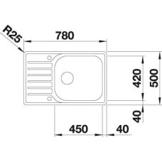 Мойка для кухни Blanco Lantos XL 6 S-IF Compact  523140