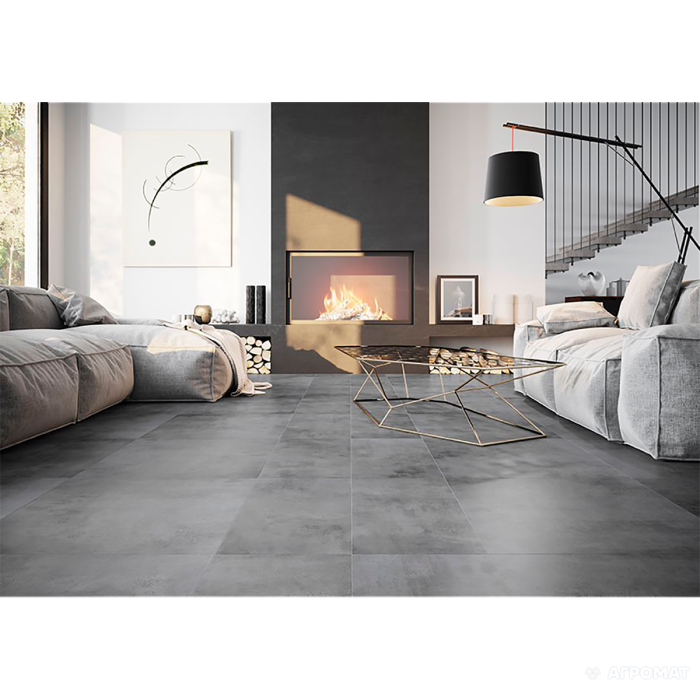 Керамогранит Cerrad Limeria PODLOGA STEEL RECT 8×597×597 под бетон