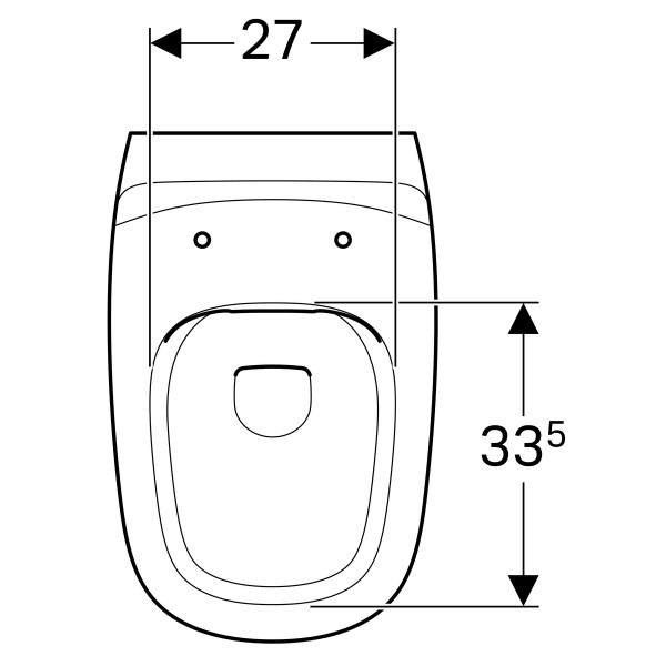 Унитаз подвесной Geberit Citterio 6 л, белый глянец, KeraTect, Rimfree 500.510.01.1