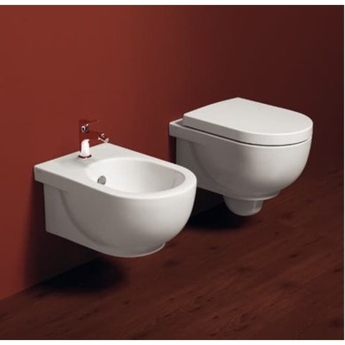 Подвесной унитаз Simas E-Line в комплекте с крышкой (EL18 + F85 + EL004)