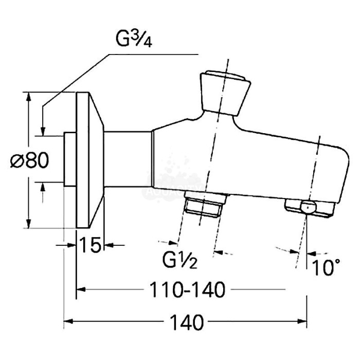 Grohe Излив для ванны (13435000) Grohe Излив для ванны (13435000)