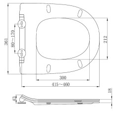 Крышка DEVIT FRESH 3113121 супер-тонкая, quick-fix, soft-close для унитаза 3110121/3120121