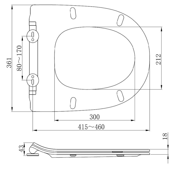 Крышка DEVIT FRESH 3113121 супер-тонкая, quick-fix, soft-close для унитаза 3110121/3120121
