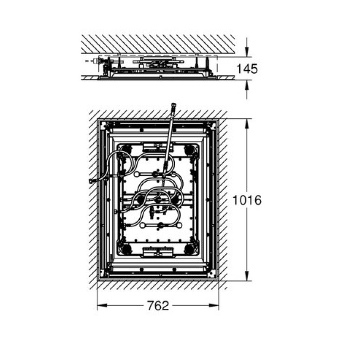 Потолочный душ Grohe Rainshower F-Series 40" AquaSymphony 26373000