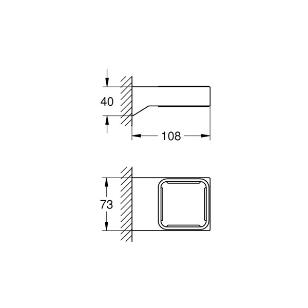 Grohe Selection Cube Держатель (40865000)