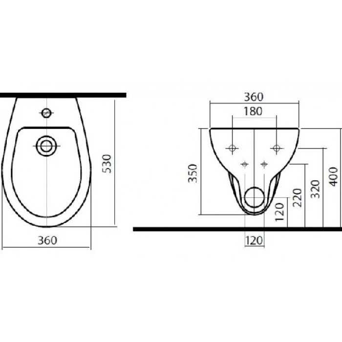 Биде подвесное Kolo Rekord K95100000