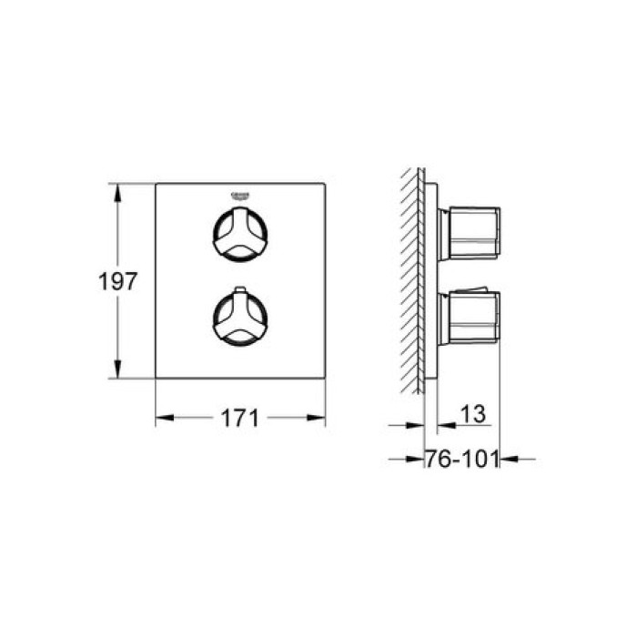 Термостатический смеситель Grohe Allure 19446000
