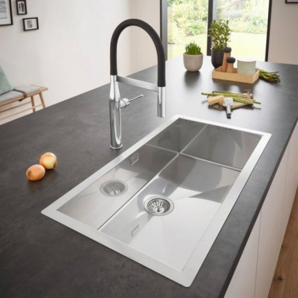 Мойдка для кухни Grohe 864x464 мм, 1 чаша, матовая, в уровень со столешницей (31580SD0)
