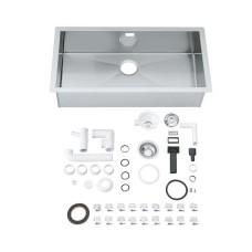 Мойдка для кухни Grohe 864x464 мм, 1 чаша, матовая, в уровень со столешницей (31580SD0)