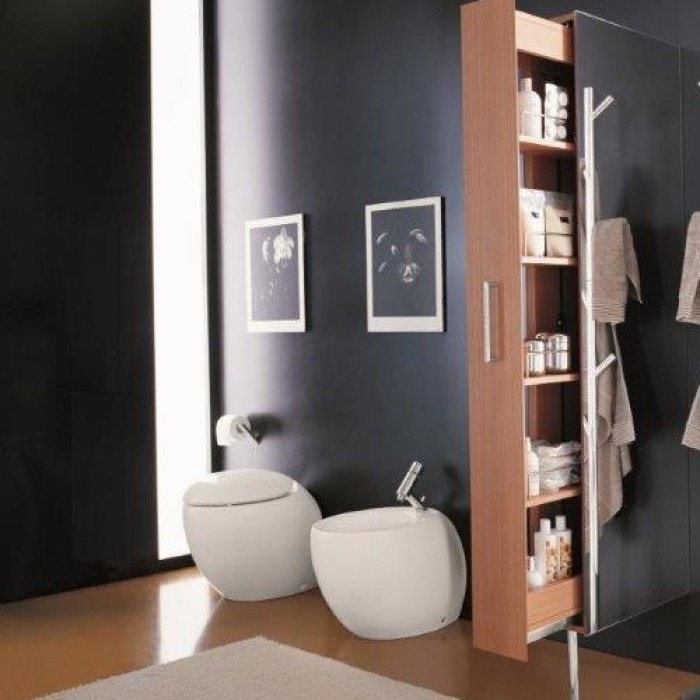 Унитаз пристенный Laufen ILBAGNOALESSI ONE с покрытием LCC (H8219714000001) без сиденья