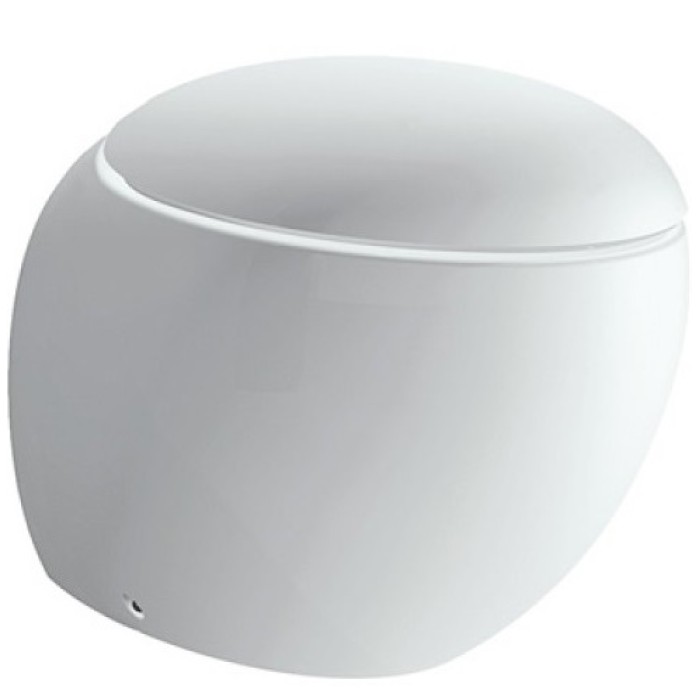 Унитаз пристенный Laufen ILBAGNOALESSI ONE с покрытием LCC (H8219714000001) без сиденья