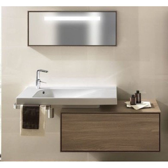 Керамическая раковина 130 см Hatria Grandangolo, белый (Y0xS01)