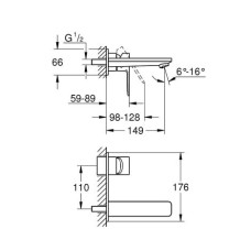 Смеситель для раковины Grohe Lineare M-Size 19409001